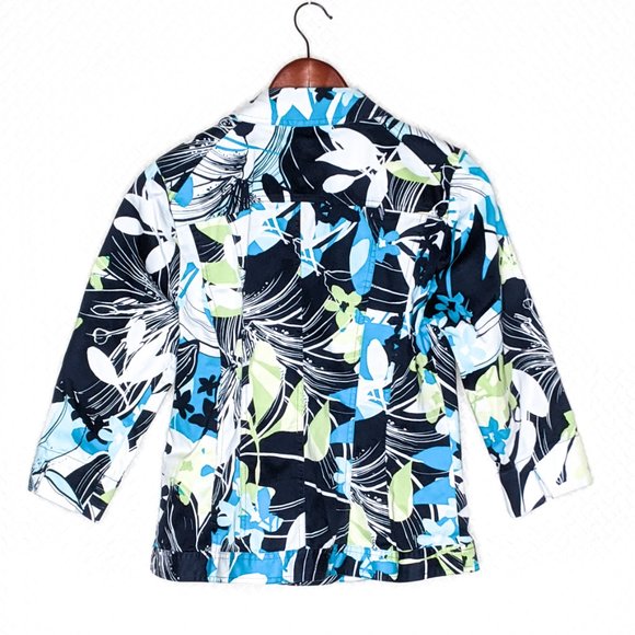 FINAL DAYS $5 Christopher & Banks Tropical Print Blazer - CLOSET CLOSING - Picture 3 of 7